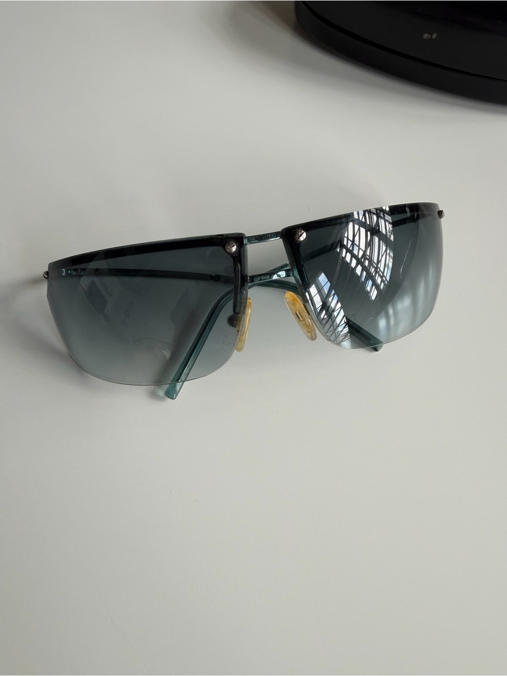 Vintage Gucci Blue Shield Sunglasses - Picture 3 of 7